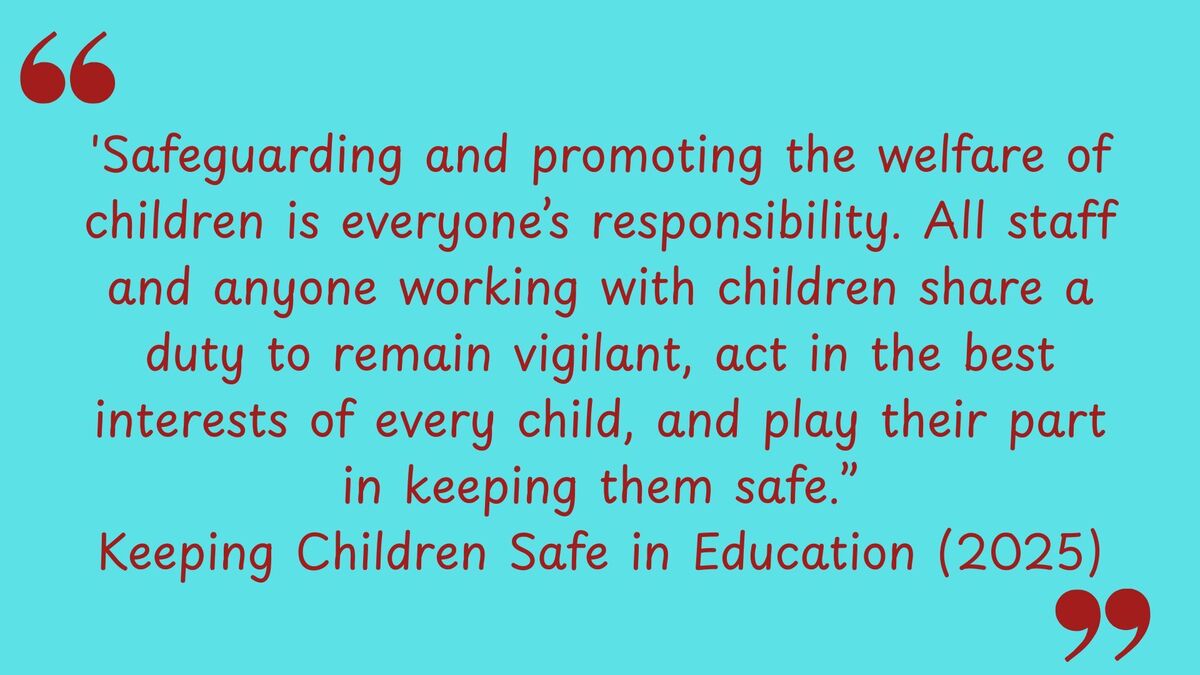 Safeguarding and promoting the welfare of children is everyones responsibility Everyone who comes into contact with children and their families has a role to play Keeping Children Safe in Edu