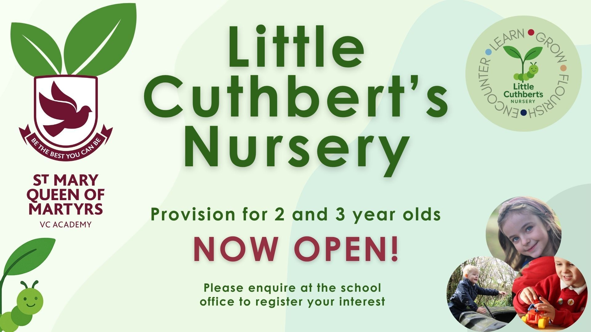 Little Cuthberts website or screen image 1920 x 1080 px 1